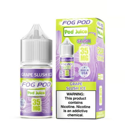 Grape Slush Ice Pod Juice x Fog Pod Salts 30mL 35mg with packaging