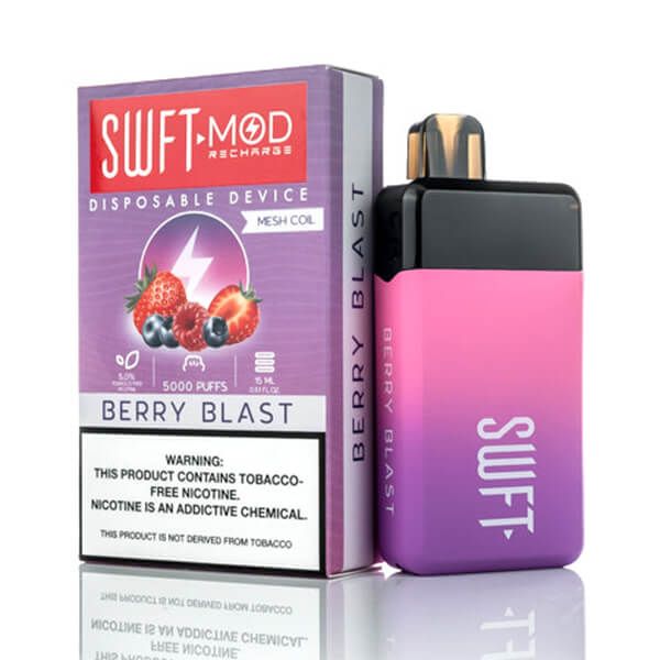 SWFT Mod 5K Puff Disposable Berry Blast with packaging