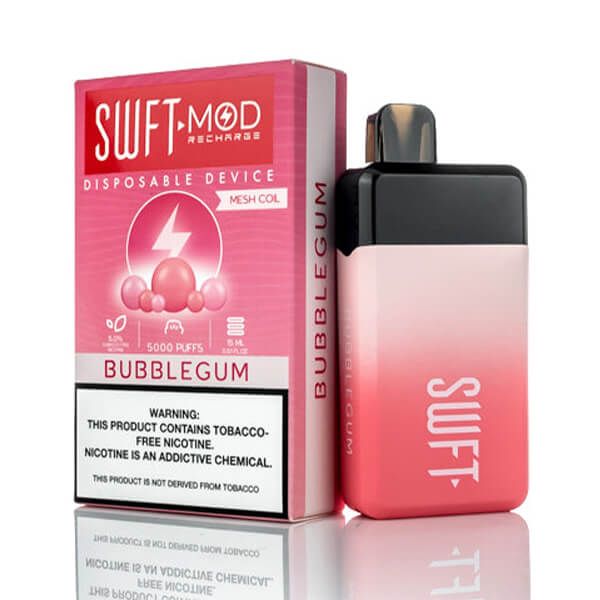 SWFT Mod 5K Puff Disposable Bubble Gum with packaging