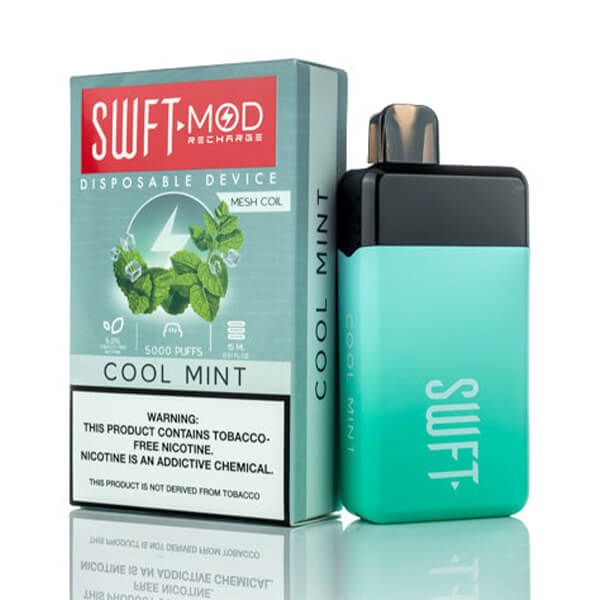 SWFT Mod 5K Puff Disposable Cool Mint with packaging