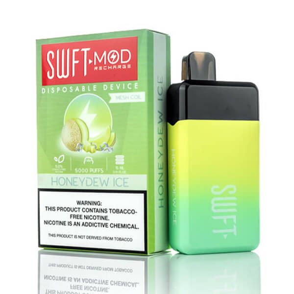 SWFT Mod 5K Puff Disposable Honeydew Ice with packaging