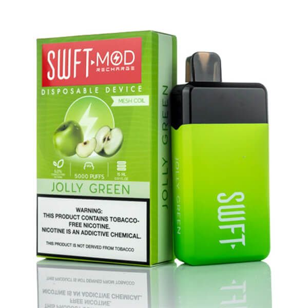 SWFT Mod 5K Puff Disposable Jolly Green with packaging