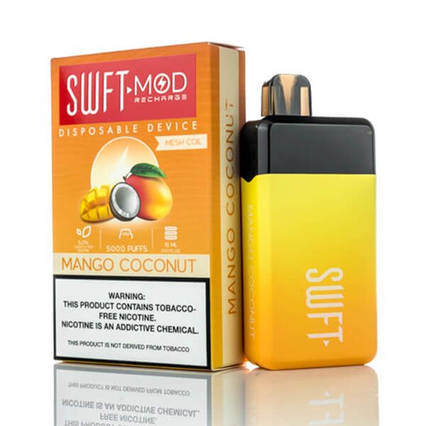 SWFT Mod 5K Puff Disposable Mango Coconut with packaging
