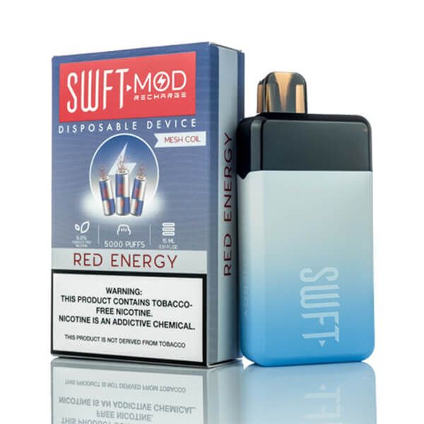 SWFT Mod 5K Puff Disposable Red Energy with packaging