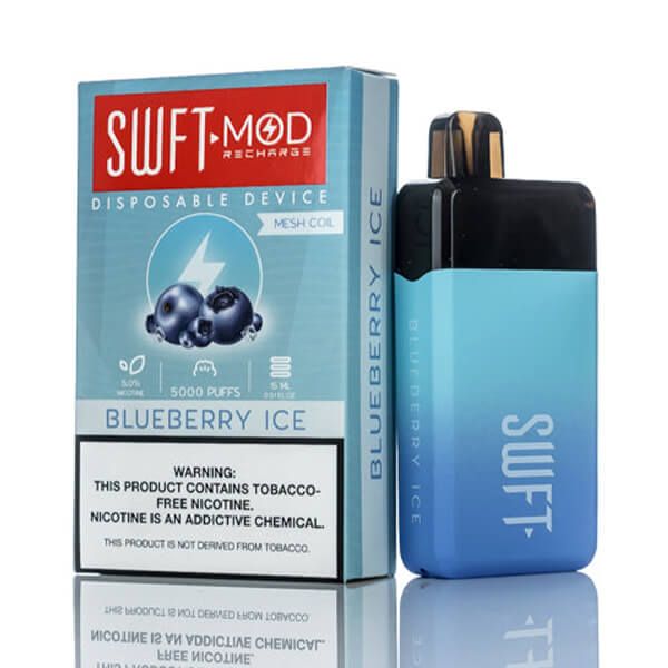 SWFT Mod 5K Puff Disposable Blueberry Ice with packaging