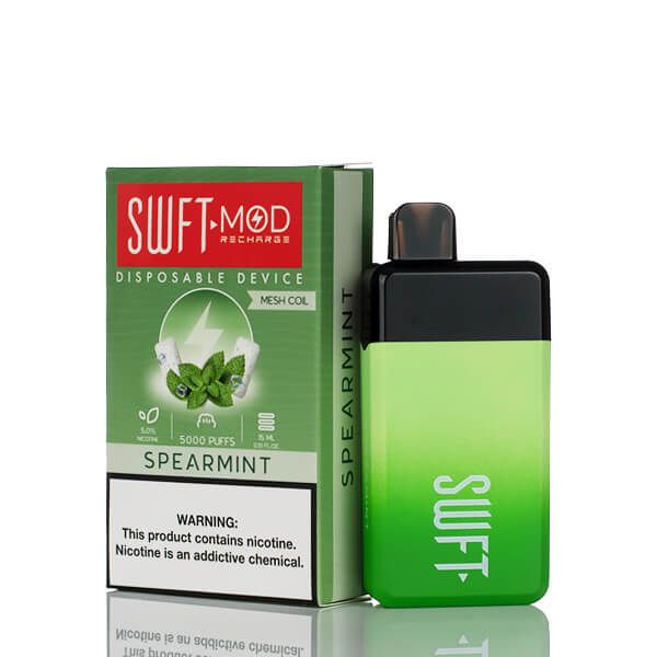 SWFT Mod 5K Puff Disposable Spearmint with packaging