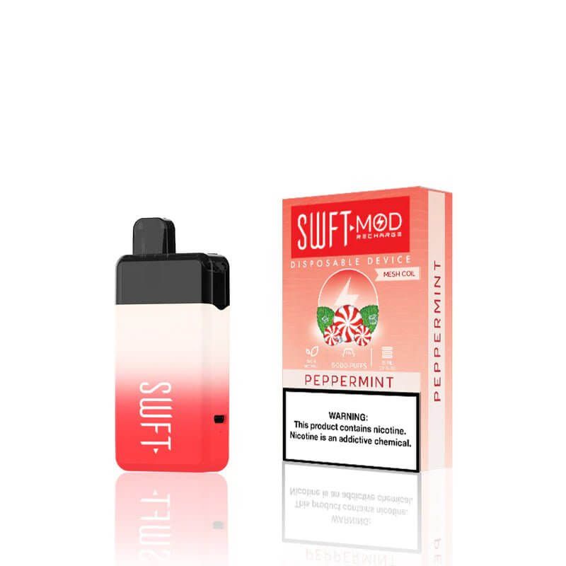 SWFT Mod 5K Puff Disposable Peppermint with packaging