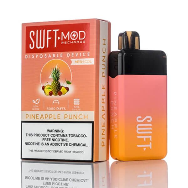 SWFT Mod 5K Puff Disposable Pineapple Punch with packaging