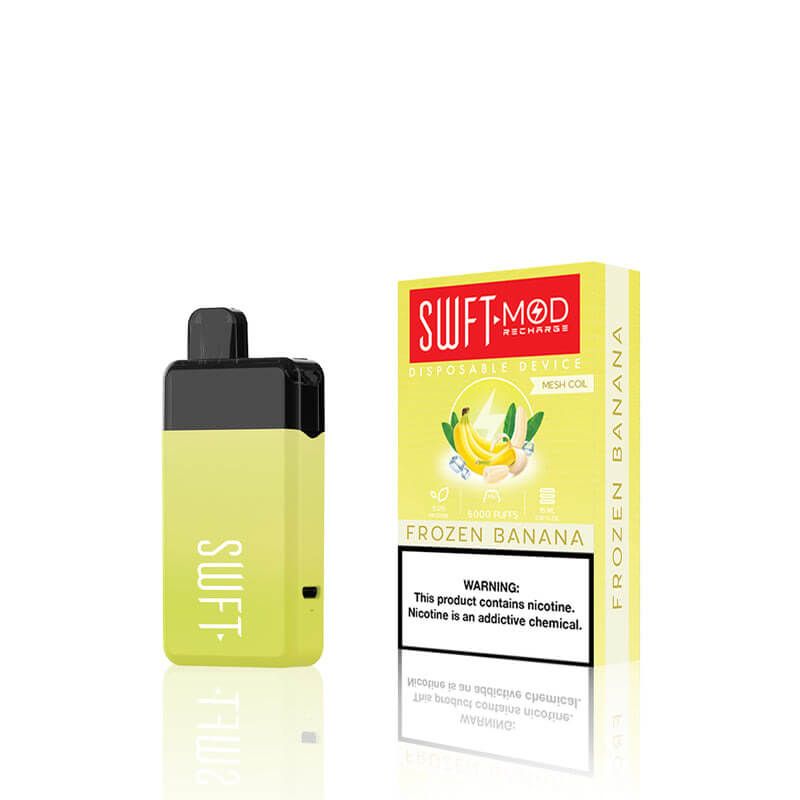 SWFT Mod 5K Puff Disposable Frozen Banana with packaging