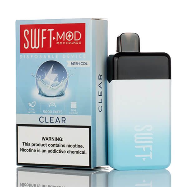 SWFT Mod 5K Puff Disposable Clear with packaging