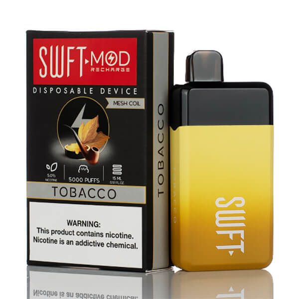 SWFT Mod 5K Puff Disposable Tobacco with packaging