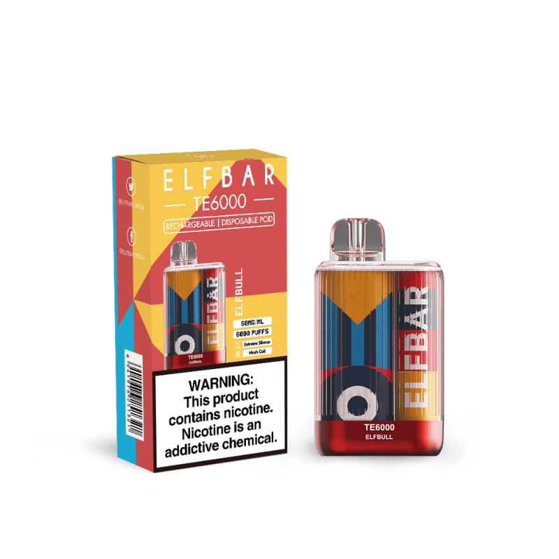 Elf Bar TE6000 Disposable Elf Bull with packaging