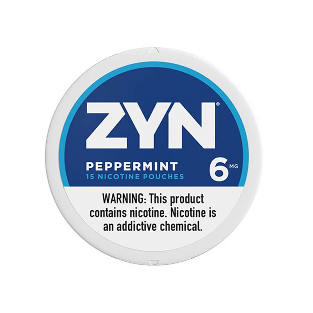 ZYN Nicotine Pouches (5-Can Pack) Peppermint 6mg