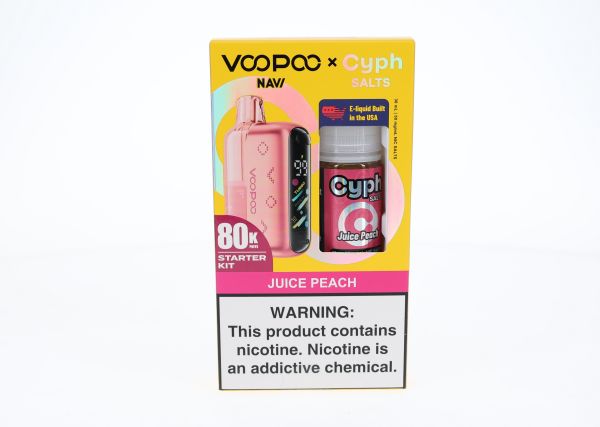 VooPoo Navi Pod System + Cyph Salts 30mL Combo Set Juice Peach