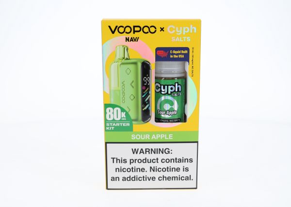 VooPoo Navi Pod System + Cyph Salts 30mL Combo Set Sour Apple