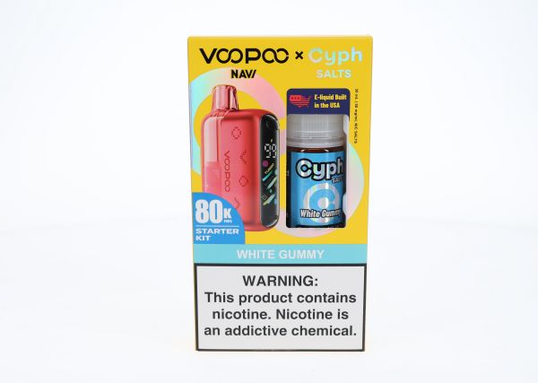 VooPoo Navi Pod System + Cyph Salts 30mL Combo Set White Gummy