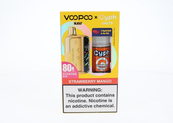 VooPoo Navi Pod System + Cyph Salts 30mL Combo Set Strawberry Mango
