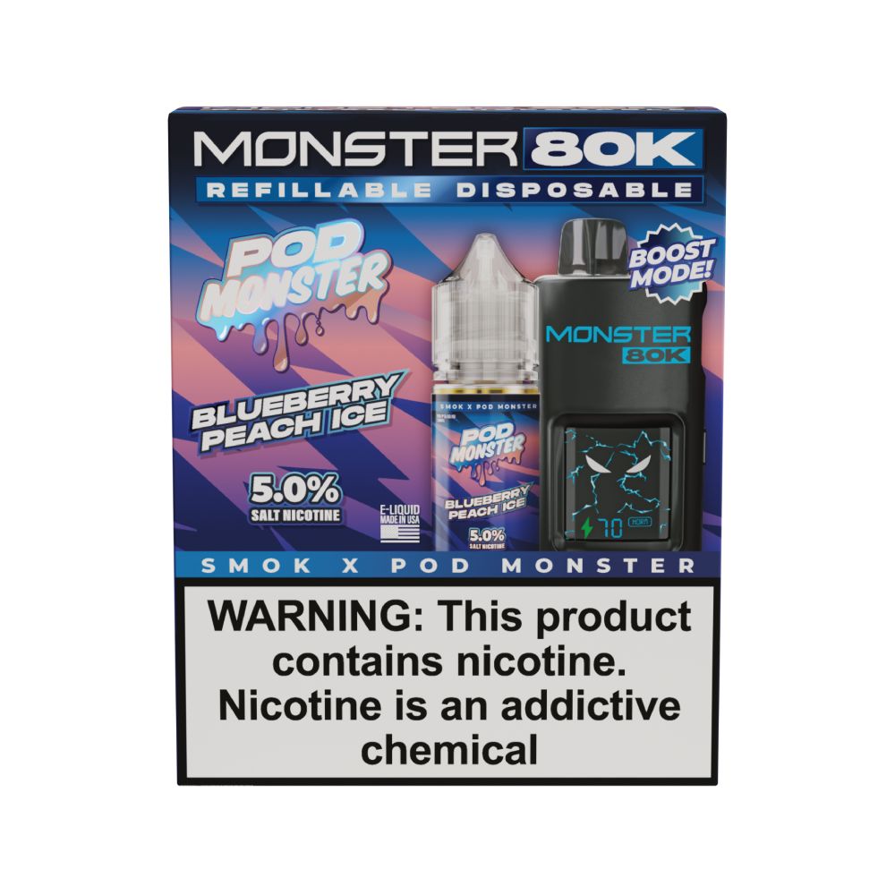 pod monster vape juice SMOK Monster 80K Pod System + Pod Monster Salts 30mL Collab Bundle