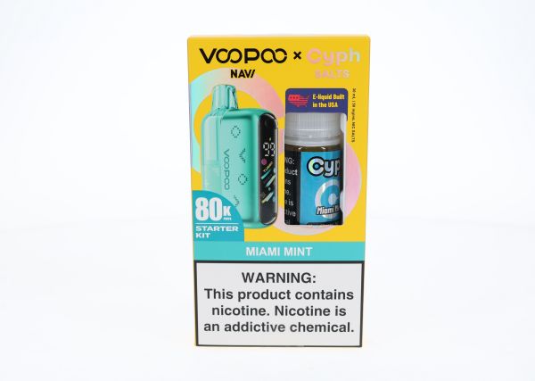 VooPoo Navi Pod System + Cyph Salts 30mL Combo Set Miami Mint
