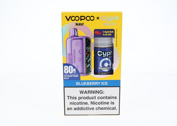 VooPoo Navi Pod System + Cyph Salts 30mL Combo Set Blueberry Ice