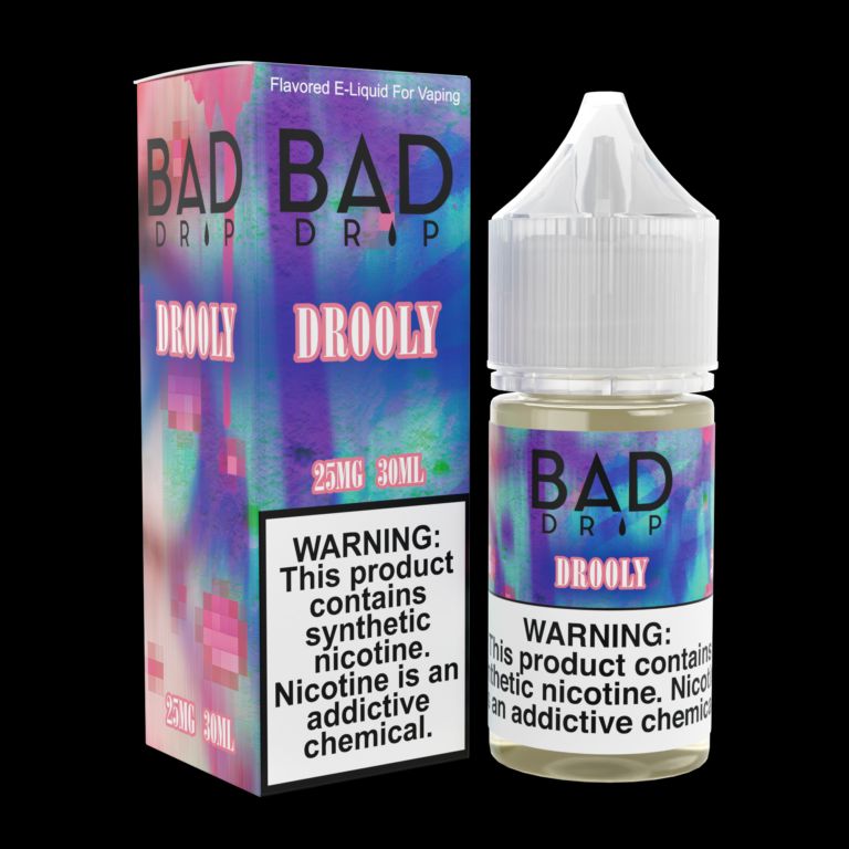 Drooly Bad Drip Labs Salts 30mL with packaging