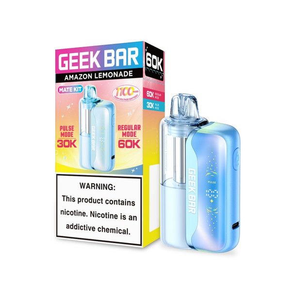 Geek Bar Mate 60K Disposable + Power Dock Amazon Lemonade with packaging