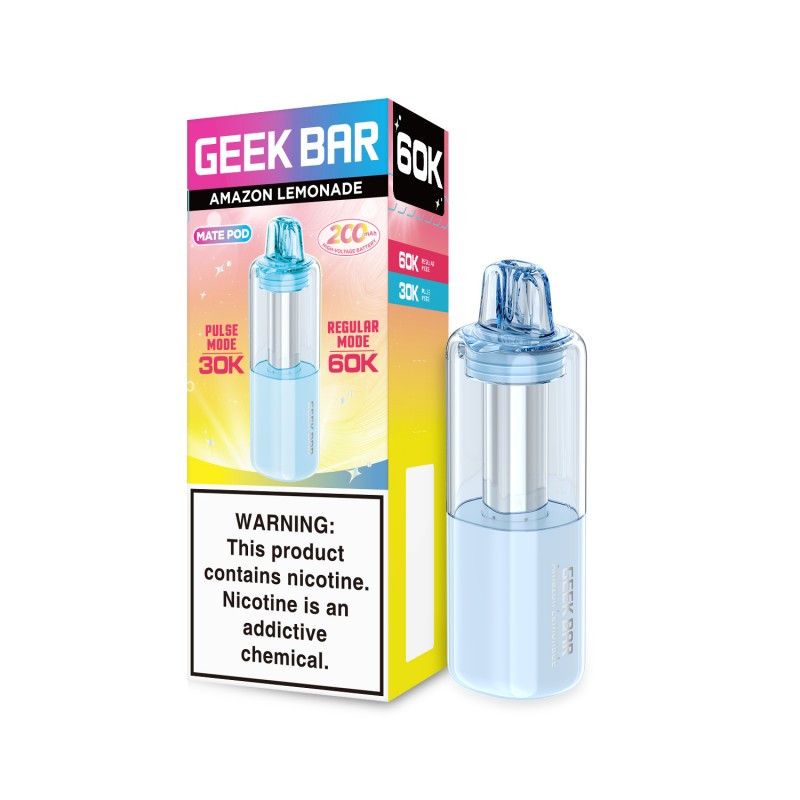 Geek Bar Mate Pod 60K Disposable Amazon Lemonade with packaging