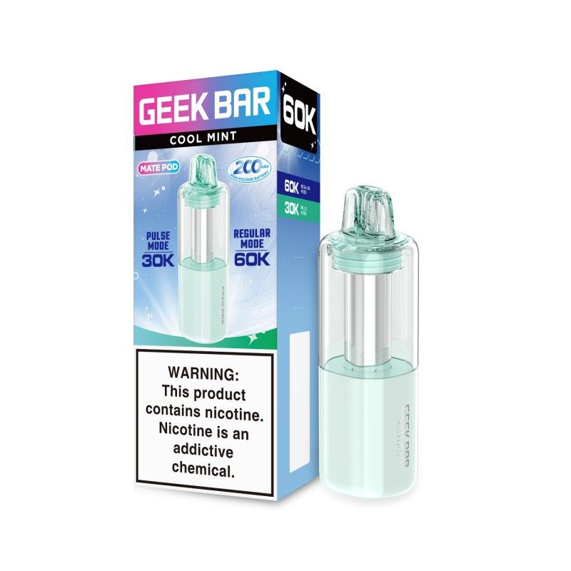 Geek Bar Mate Pod 60K Disposable Cool Mint with packaging