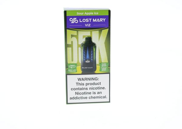 Lost Mary VIZ 55K Disposable Sour Apple Ice