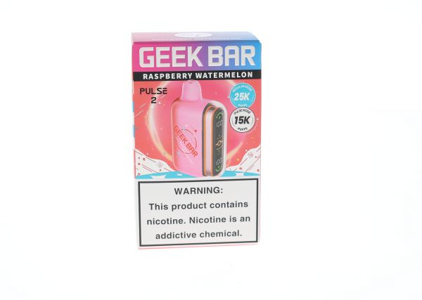 Geek Bar Pulse 2 25K Hubba Edt. Disposable Rapberry Watermelon packaging