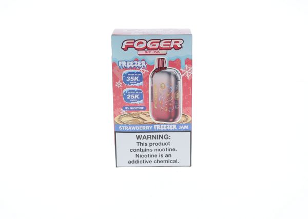 Foger Bit 35K Disposable Jam Series Strawberry Freezer Jam with packaging