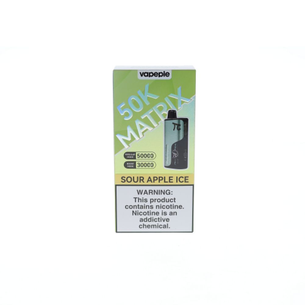 Vapepie Matrix 50K Disposable Sour Apple Ice
