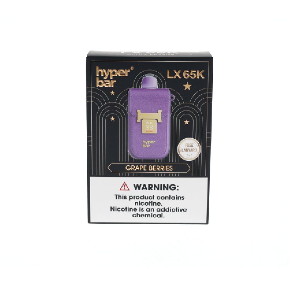 Hyper Bar LX65K 65KPuff Disposable Grape Berries