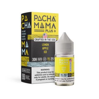 Lemon Apple Ice Pachamama+ Nixodine Salts 30mL 25mg with packaging