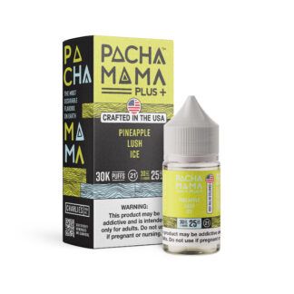 Pineapple Lush Ice Pachamama+ Nixodine Salts 30mL 25mg with packaging