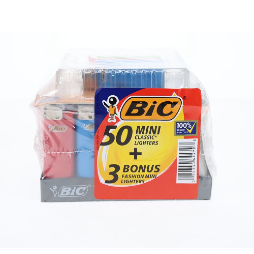 BIC DSPLY Mini Lighter 50 pc Assorted (SAS)