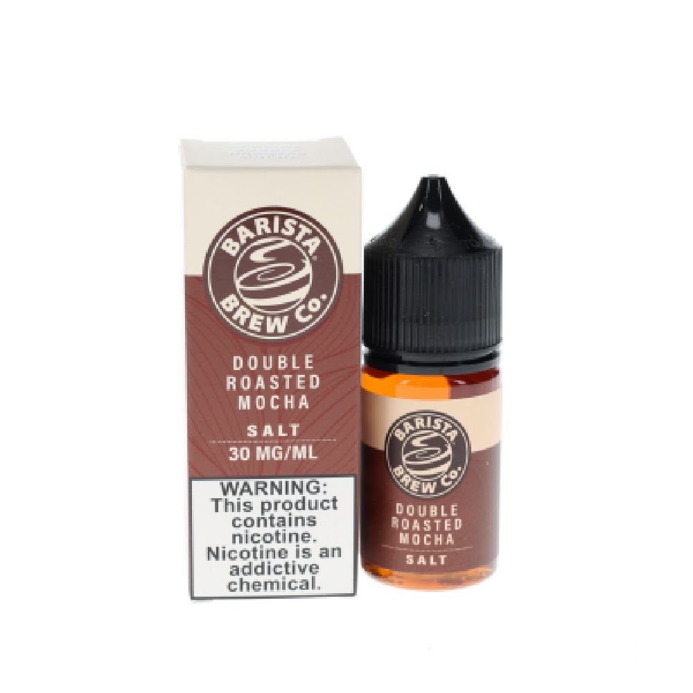 Double Roasted Mocha Barista Brew Salts 30mL 30mg with packaging