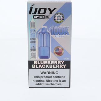 iJoy XP100K 100K Disposable Pod + 15mL Liq Salts Blueberry Blackberry packaging