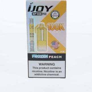 iJoy XP100K 100K Disposable Pod + 15mL Liq Salts Frozen Peach packaging