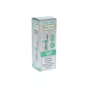 Miami Mint Pod Juice x Fog Pod Salts 30mL 35mg packaging