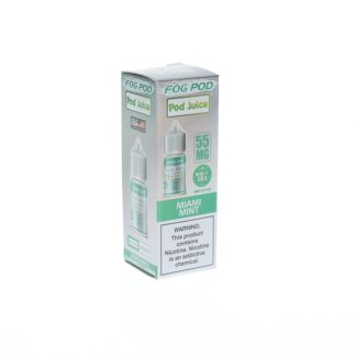 Miami Mint Pod Juice x Fog Pod Salts 30mL 55mg packaging