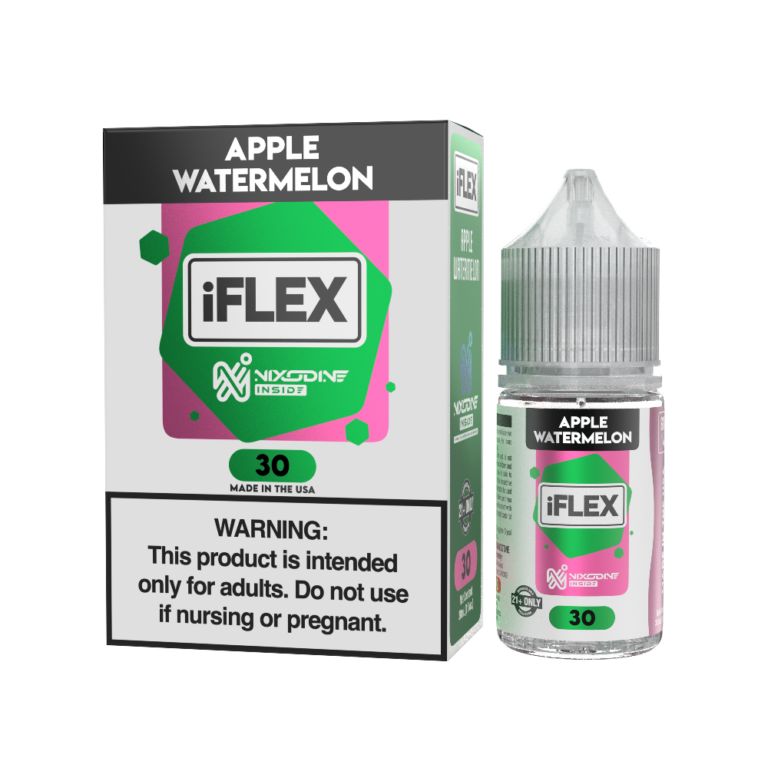 Apple Watermelon Juice Head iFlex Nixodine Salts 30mL 30mg with packaging