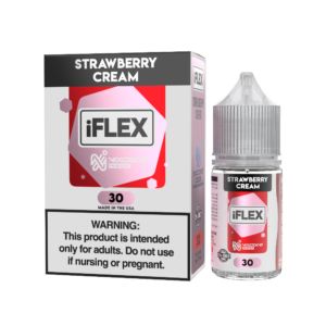 Strawberry Cream Juice Head iFlex Nixodine Salts 30mL 30mg with packaging