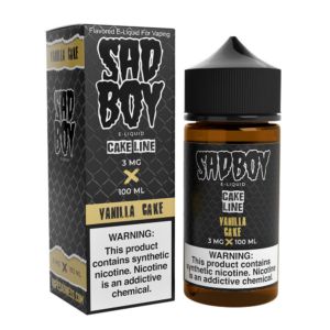 Vanilla Cake Sadboy 100mL 3mg with packaging