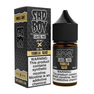 Vanilla Cake Sadboy Salts 30mL 28mg with packaging