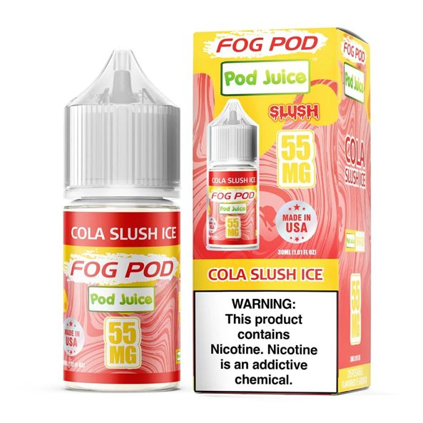 Cola Slush Ice Pod Juice x Fog Pod Salts 30mL with packaging