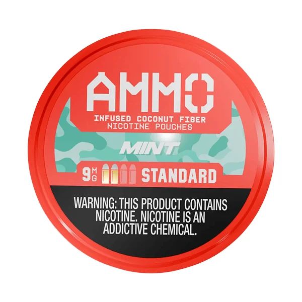 AMMO Nicotine Pouches (20ct Can) Mint