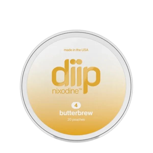 DIIP Nicotine Pouches (DSPLY 5pc)(20ct Can) Butterbrew