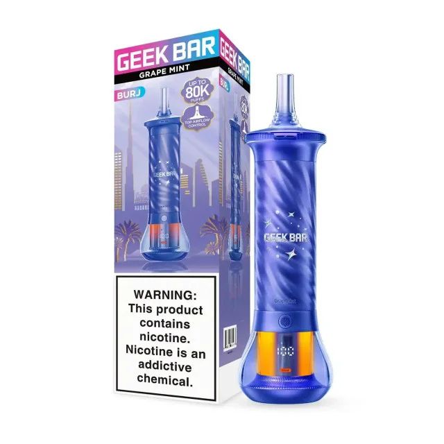 Geek Bar Burj 80K Disposable Grape Mint