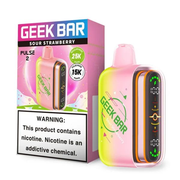 Geek Bar Pulse 2 25K Disposable Hubba Edt. Sour Strawberry